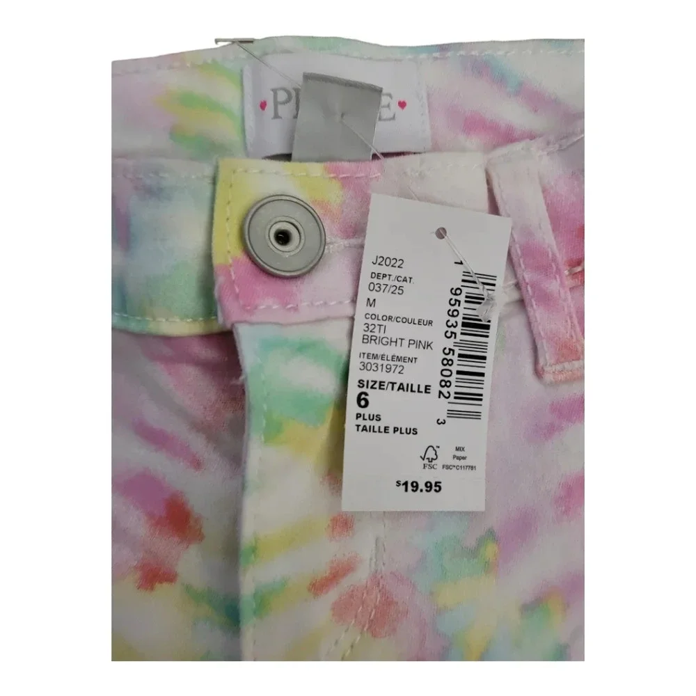 Girls plus tie dye bermuda‎ shorts